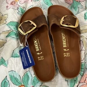 Birkenstock Madrid Big Buckle - Oiled Leather